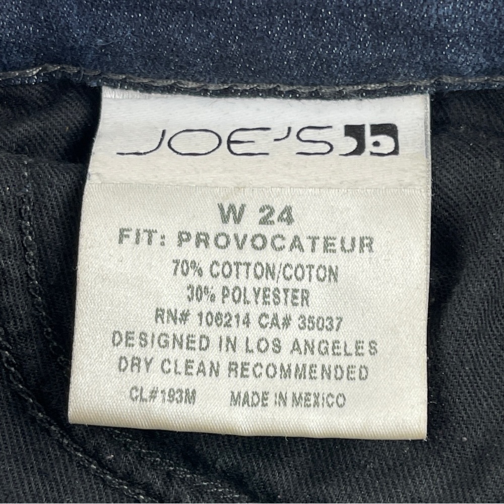 Joes Jeans Womens Size 24 Provocateur Blue Denim - Picture 3 of 10